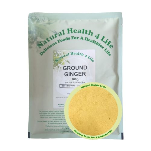Ground Ginger 100g 1 Ground ginger spice in packaging