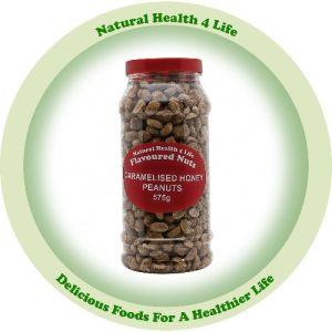 Honey peanuts in gift jar
