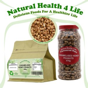 Honey peanuts in packaging
