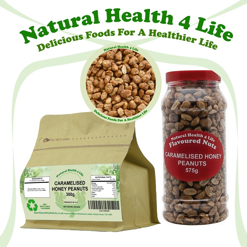 Caramelised Honey Peanuts 3 Honey peanuts in packaging