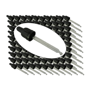 30ml Black Topped Glass Pipettes - Pack of 100