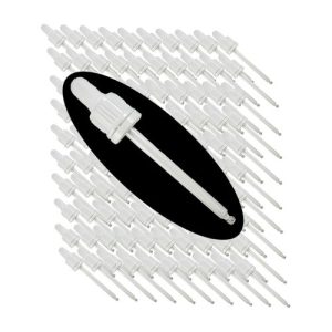 30ml White Cap Glass Pipettes - Pack of 100