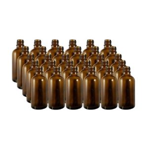 15ml Amber Glass Bottles - Pack of 30 (No Caps)