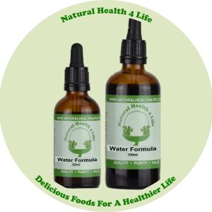 Water Formula Diuretic Herbal Tincture in glass bottles