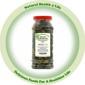Almond nuts gift jar