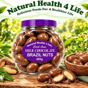 Milk Chocolate Brazils in a gift jar