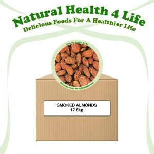 Smoked almonds in a box