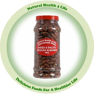Salt and Vinegar Almonds 600g in Gift Jar