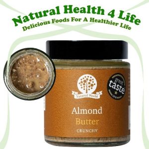 Crunchy Almond Nut Butter in a jar