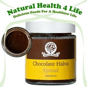 Smooth Chocolate Halva in a jar