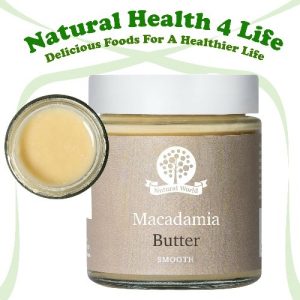 Macadamia nut butter in a jar